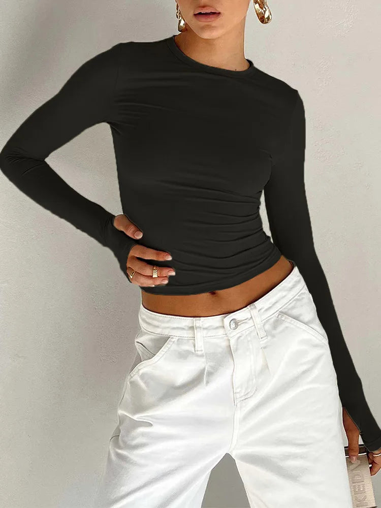 Sienna Ruched Crop Top