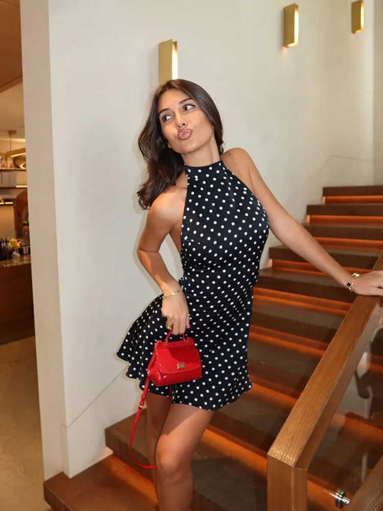 Paris Polka Dot Mini Dress