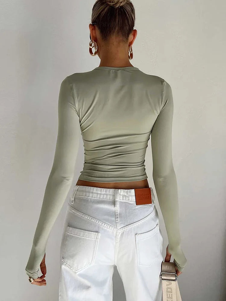 Sienna Ruched Crop Top