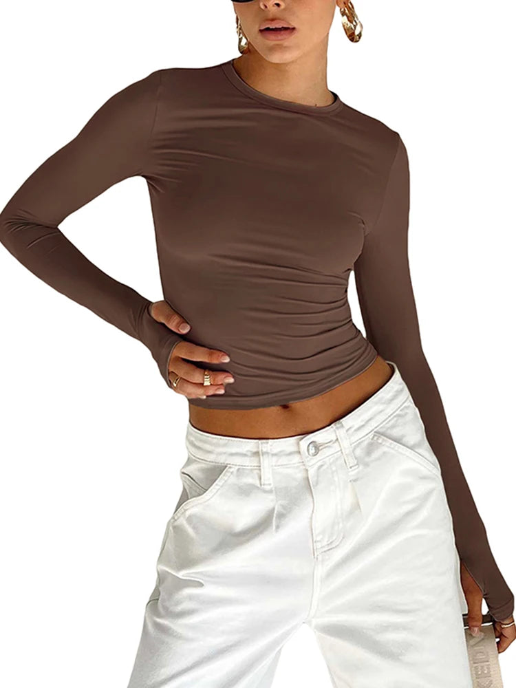 Sienna Ruched Crop Top