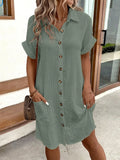 Monroe Button-Up Shirt Dress