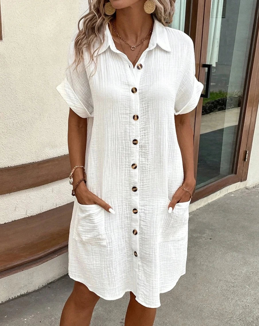 Monroe Button-Up Shirt Dress