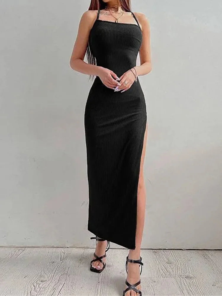 Midnight Muse Cutout Maxi Dress