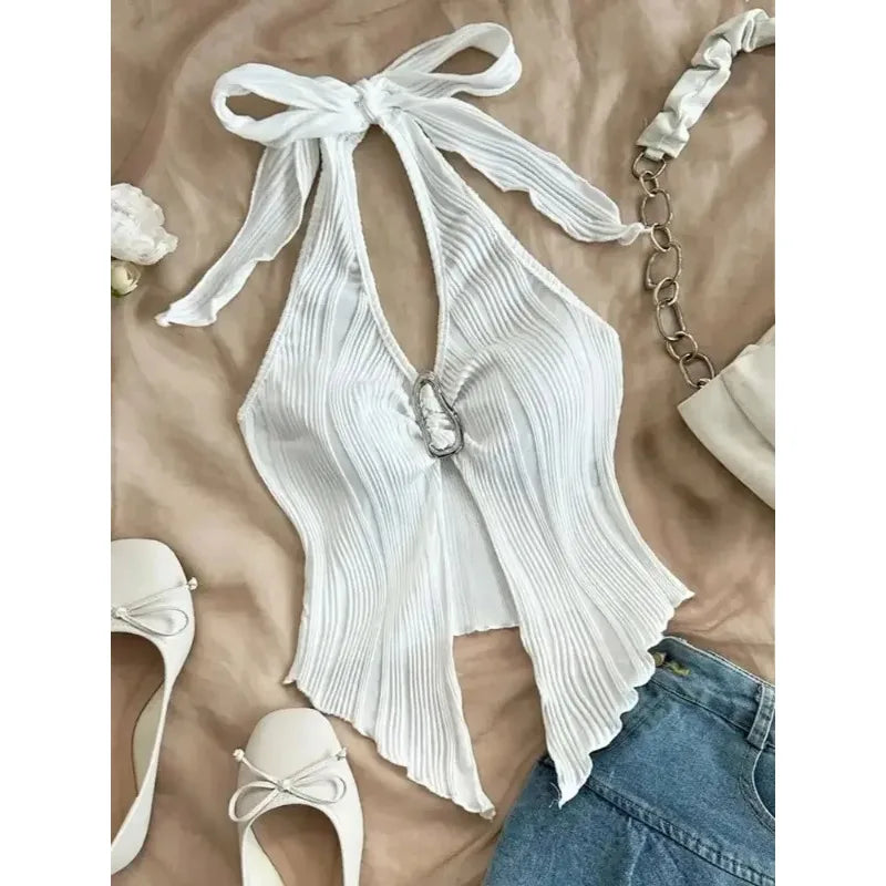 Sienna Halter Cutout Top