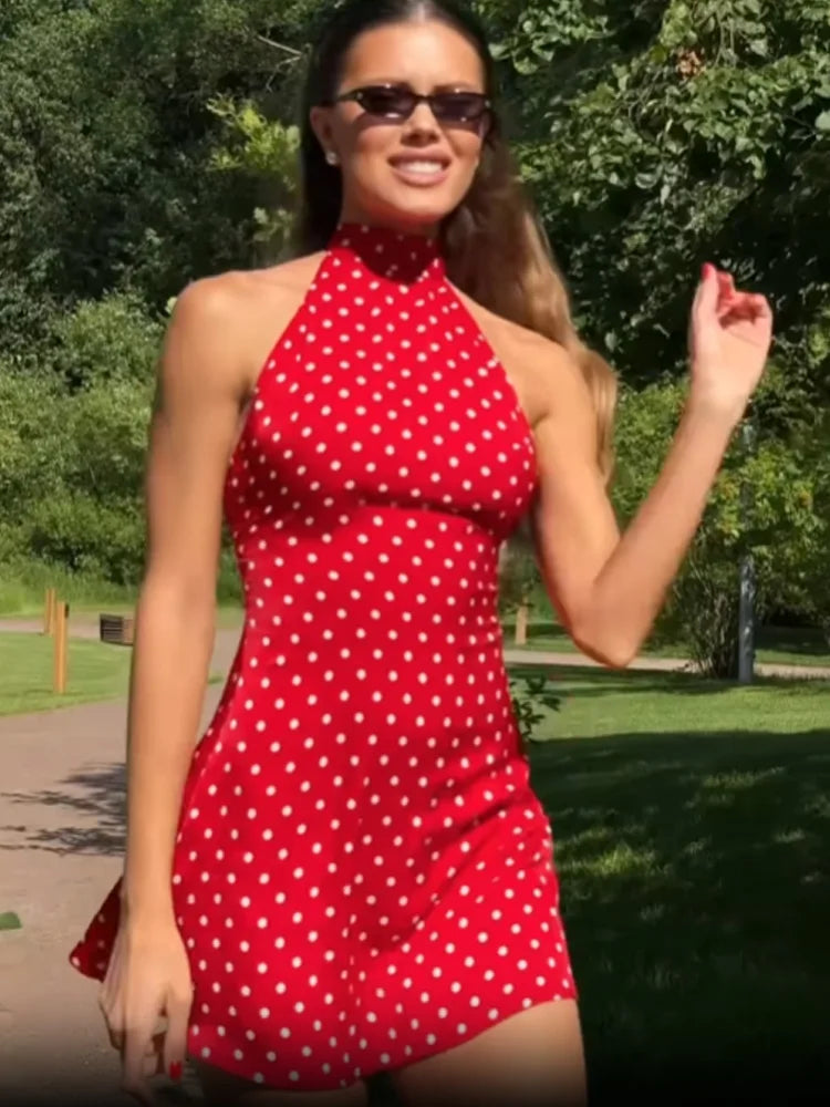 Paris Polka Dot Mini Dress